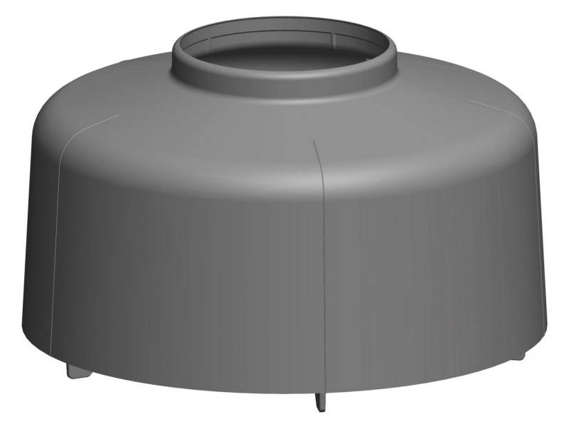 ATEC Abgastechnologie PP-Rohr ATEC Schornstein Mündungshaube schwarz DN80 161364, DN80 von ATEC Abgastechnologie