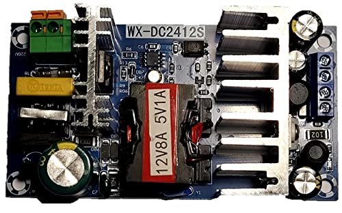 ATEC 220 V AC> 12 V 8 A (100 W) + 5 VDC 1 A Netzteil Switching Modul Hohe Leistung (WX-DC1205) von ATEC by Carboni Christian