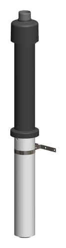 ATEC Abgas Dachhochführung DN 60/100 konzentrisch schwarz 650 mm ATEC Abgas Dachhochführung DN 60/100 konzentrisch schwarz 650 mm von ATEC