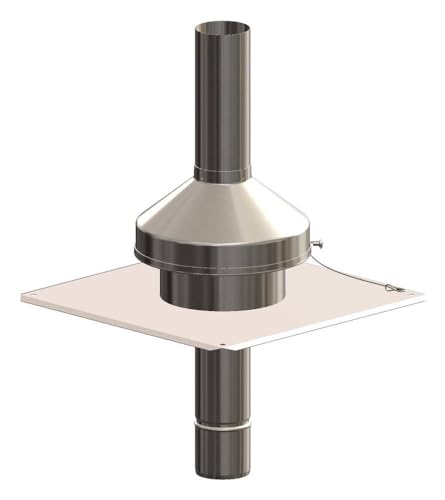ATEC Abgas Mündungsset Edelstahl mit Endrohr 450 mm DN 60 von ATEC