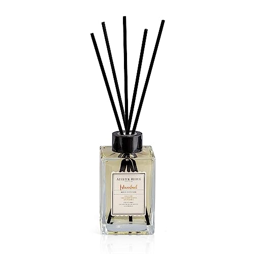 ATELIER REBUL Istanbul Premium Raumduft Duftstäbchen (515ml) - Holzig & Würzig - Langlebiger Duftspender für WC und Haus - Raumduft Diffuser mit Duftstäbchen für optimales Raumklima von Atelier Rebul