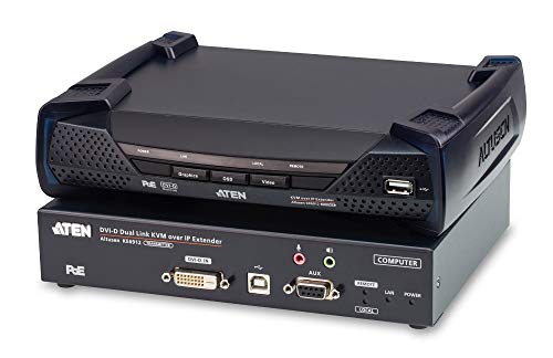ATEN 2K DVI-D dual-link KVM Over IP Extender, KE6912-AX-G (Over IP Extender) von ATEN
