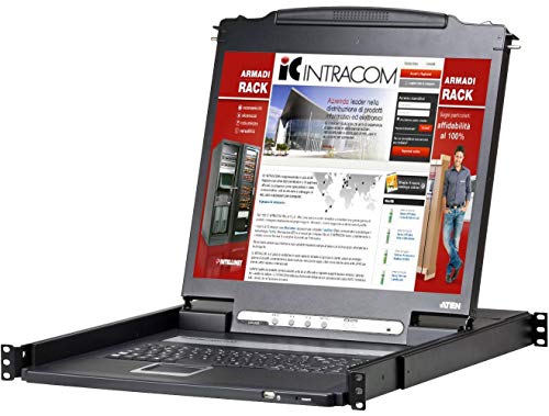 ATEN 344329 Leichte Konsole USB-PS2 mit LCD LED 19" CL3000N Schwarz von ATEN