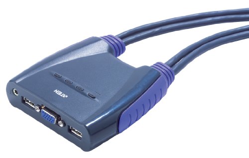 ATEN CS661 Laptop USB KVM Switch (schwarz) von ATEN