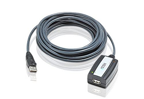 ATEN USB 2.0 Verlängerungskabel UE250, 4,8 m, Schwarz von ATEN
