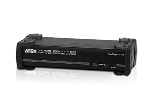 ATEN VS174 DVI Dual Link Video-/Audiosplitter, 4fach von ATEN