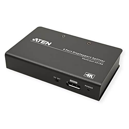 ATEN VS194-AT-G DisplayPort-Splitter 4096 x 2160 Pixel Schwarz von ATEN