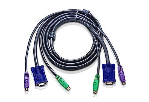 Aten 2L-5005P/C KVM PS/2 VGA Kabel, grau, 5 m Aten 2L-5005P/C KVM PS/2 VGA Kabel, grau, 5 m von ATEN