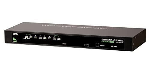 Aten CS1308 KVM VGA Switch (8-polig, USB, PS2), Schwarz von ATEN