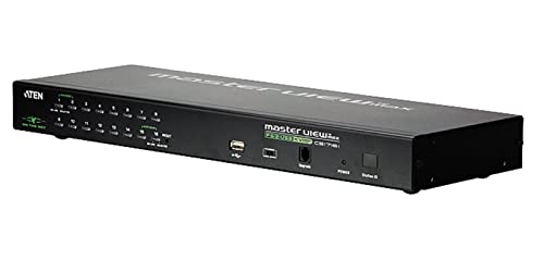 Aten CS1716I KVM Switch (16-polig, PS2, USB), Schwarz von ATEN