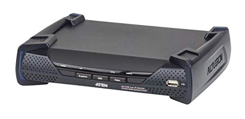 Aten KE6900R DVI KVM Over IP Extender nur Receiver schwarz von ATEN