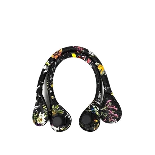 ATEUXOL Griffe für die Handtaschen 1 Paar Schulterhandtasche mit Blumendruck, weicher Griff aus PU-Kunstleder for Klassische Mini-Taschen for Damen(Short 10) von ATEUXOL