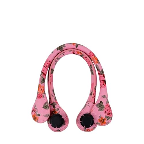 ATEUXOL Griffe für die Handtaschen 1 Paar Schulterhandtasche mit Blumendruck, weicher Griff aus PU-Kunstleder for Klassische Mini-Taschen for Damen(Short 3) von ATEUXOL