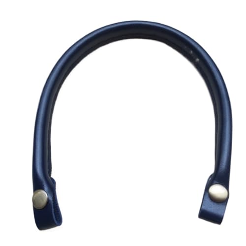 ATEUXOL Griffe für die Handtaschen 2 Stück Taschengriffe Ersatz for Handtaschen Damen Umhängetaschengurt PU-Leder Taschen Gürtelverschluss Zubehör Griff(2pcs Dark Blue) von ATEUXOL