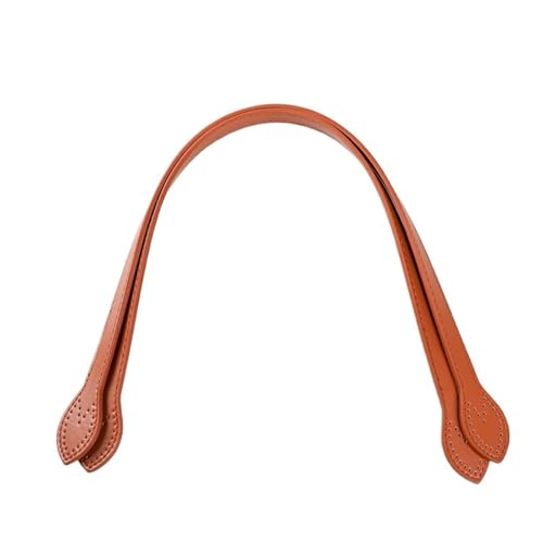 ATEUXOL Griffe für die Handtaschen 2 Stücke Leder Taschengriff Schultertaschengurt Ersatz Handtasche Gürtelgurte DIY Frauen Handgefertigte Taschenzubehör 60 cm(Yellow) von ATEUXOL