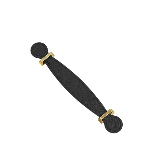 ATEUXOL Griffe für die Handtaschen 2 Stücke PU Leder Griff Tasche Ledertasche Box Taschengurt Fall DIY Hardware Zubehör(Black) von ATEUXOL