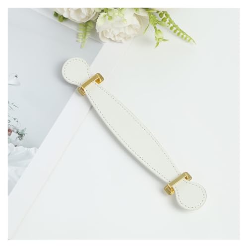 ATEUXOL Griffe für die Handtaschen 2 Stücke PU Leder Griff Tasche Ledertasche Box Taschengurt Fall DIY Hardware Zubehör(White) von ATEUXOL