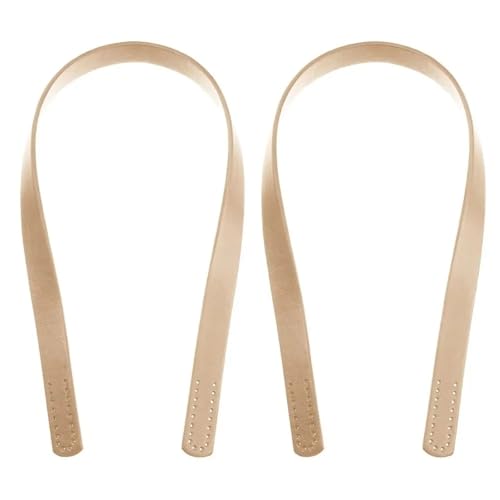 ATEUXOL Griffe für die Handtaschen 4 Stück Umhängetaschengurt PU-Leder Damen Mädchen Taschengriffe DIY Ersatzgriff for Handtasche Gürteltasche Zubehör(Beige) von ATEUXOL