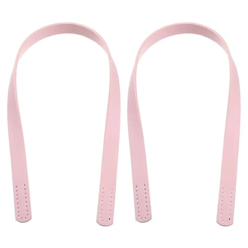 ATEUXOL Griffe für die Handtaschen 4 Stück Umhängetaschengurt PU-Leder Damen Mädchen Taschengriffe DIY Ersatzgriff for Handtasche Gürteltasche Zubehör(Pink) von ATEUXOL