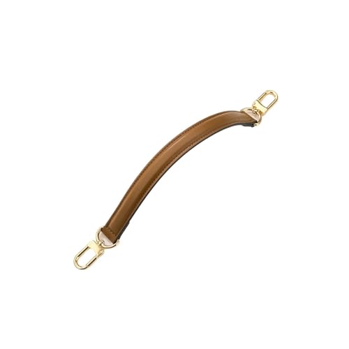 ATEUXOL Griffe für die Handtaschen Ledertaschengriff, geeignet for Beuteltaschen, spezieller Handgürtel, Lederhandschlaufe for Damenhandtaschen(Light Brown) von ATEUXOL