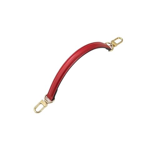 ATEUXOL Griffe für die Handtaschen Ledertaschengriff, geeignet for Beuteltaschen, spezieller Handgürtel, Lederhandschlaufe for Damenhandtaschen(Red) von ATEUXOL