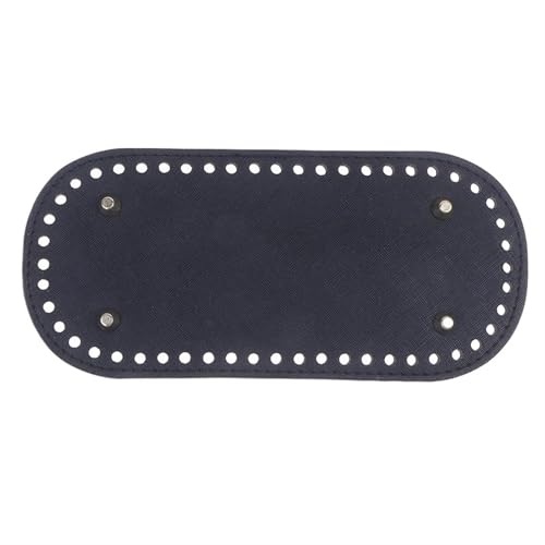ATEUXOL Handgefertigter Boden für Gestrickte Taschen 1 STK Langer Boden for Stricktasche PU Leder Taschenboden Handgefertigter mit Löchern DIY Häkeltaschenboden Zubehör(Color2) von ATEUXOL
