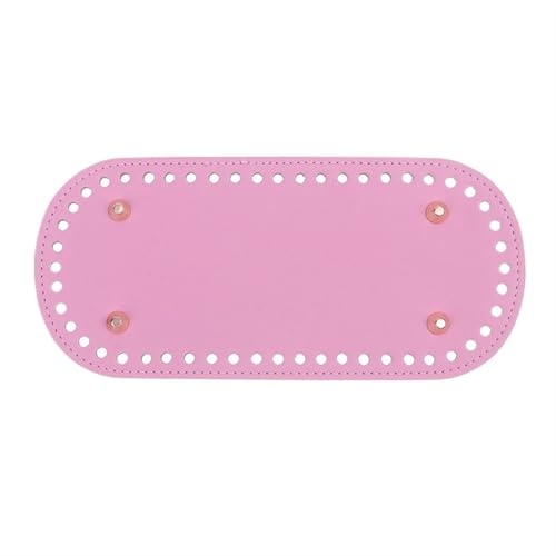 ATEUXOL Handgefertigter Boden für Gestrickte Taschen 1 STK Langer Boden for Stricktasche PU Leder Taschenboden Handgefertigter mit Löchern DIY Häkeltaschenboden Zubehör(Color4) von ATEUXOL