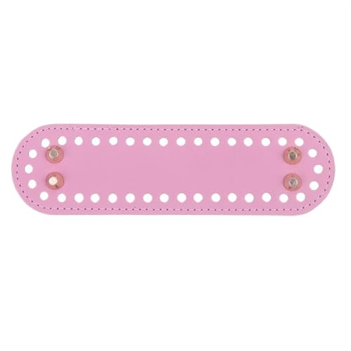 ATEUXOL Handgefertigter Boden für Gestrickte Taschen 1 STK Langer Boden for Stricktasche PU Leder Taschenboden Handgefertigter mit Löchern DIY Häkeltaschenboden Zubehör(Color7) von ATEUXOL
