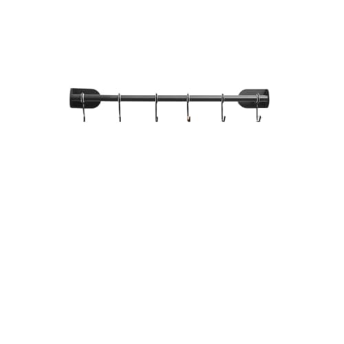 ATEUXOL Küchenutensilien-Halter Küchenutensilienständer, Hängeregal for Töpfe und Pfannen, Wandmontierter Deckel-Aufhänger Kochutensilien, Schiebehaken Löffel(Color 2,60CM 8hooks) von ATEUXOL
