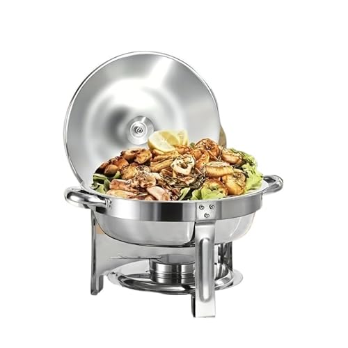 Buffet-Wärmeset Aus Edelstahl 1 Packung rundes 5QT Chafing Dish Buffet-Set, Speisepfannen, Wasserpfanne und Brennstoffhalter for Restaurant-Catering-Partys Hochzeiten Buffet-Wärmeset Aus Edelstahl 1 Packung rundes 5QT Chafing Dish Buffet-Set, Speisepfannen, Wasserpfanne und Brennstoffhalter for Restaurant-Catering-Partys Hochzeiten von ATEUXOL