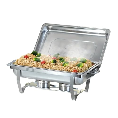 Buffet-Wärmeset Aus Edelstahl 1 STÜCKE 8Qt Chafing Dishes Buffet-Sets Silber Rechteckige Volle Größe Edelstahl Catering Chafer Speisenwärmer for Bankett Buffet-Wärmeset Aus Edelstahl 1 STÜCKE 8Qt Chafing Dishes Buffet-Sets Silber Rechteckige Volle Größe Edelstahl Catering Chafer Speisenwärmer for Bankett von ATEUXOL