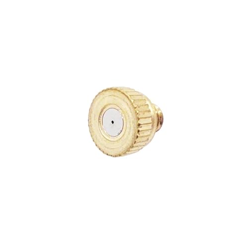 Messing-Nebeldüsen 10 STÜCKE Gewindevernebelungsdüse aus Messing, 0,1–0,8 mm Öffnung, Wasservernebelungsteile, Nebeldüse for Terrassenvernebelungssystem, Außenkühlung(0.1mm) von ATEUXOL