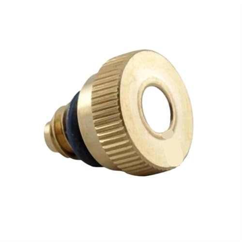 Messing-Nebeldüsen 10 STÜCKE Gewindevernebelungsdüse aus Messing, 0,1–0,8 mm Öffnung, Wasservernebelungsteile, Nebeldüse for Terrassenvernebelungssystem, Außenkühlung(0.2mm) von ATEUXOL