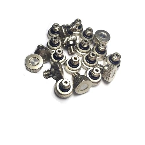 Messing-Nebeldüsen 10 Stück Gewinde Messing Vernebelungsdüse 0,1-0,8 mm Öffnung Vernebelungsteile Nebeldüse for Vernebelungssystem Außenkühlung(0.5mm) von ATEUXOL