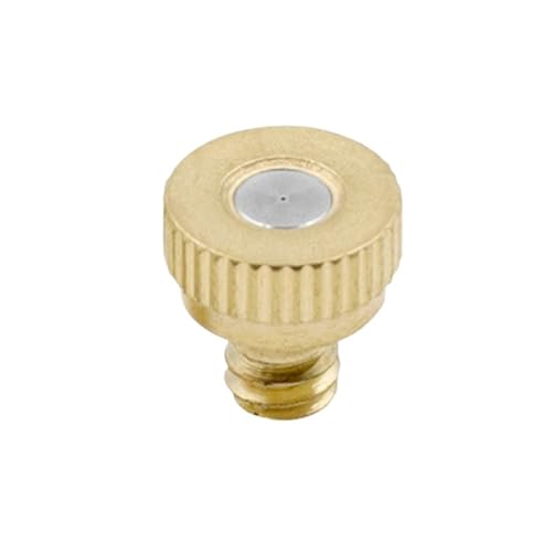Messing-Nebeldüsen 10 Stück Gewindedüse aus Messing, 0,1–0,8 mm Öffnung, Wassernebelteile, Nebeldüse for Terrassennebelsystem, Kühlung im Freien(0.4mm) von ATEUXOL