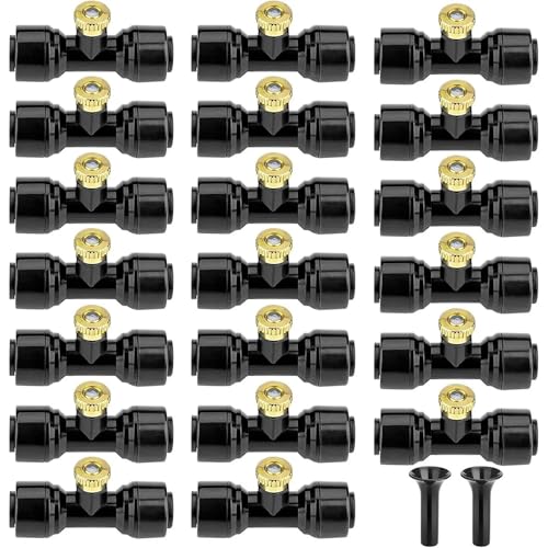 Messing-Nebeldüsen 20-teiliges Messing-Mister-Düsen-Set, einfache Bedienung, Ersatz-Nebeldüse for das Garten-/Terrassen-Nebelsystem Messing-Nebeldüsen 20-teiliges Messing-Mister-Düsen-Set, einfache Bedienung, Ersatz-Nebeldüse for das Garten-/Terrassen-Nebelsystem von ATEUXOL