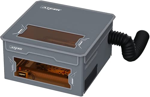 ATEZR Laser Graviermaschine Enclosure 76 x 73 x 40cm, Feuerfest, Wasserdicht und Schalldicht für die meisten Lasergravierer, isoliert gegen Rauch und Geruch, Gerü Transparentem Fenster für Augenschutz von ATEZR