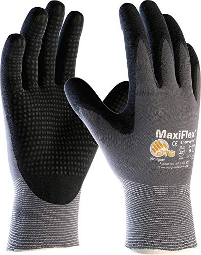 'MaxiFlex® Endurance(TM)' (34-844) Nylon-Strickhandschuhe mit Noppen, Handschuhgröße:8 (M) von ATG