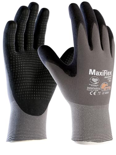 'MaxiFlex® Endurance(TM)' (34-844) Nylon-Strickhandschuhe mit Noppen, Handschuhgröße:7 (S) von ATG