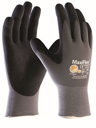(5 Paar) ATG Handschuhe 34-874 Montagehandschuhe MaxiFlex Ultimate 5 x grau/schwarz 7 von ATG