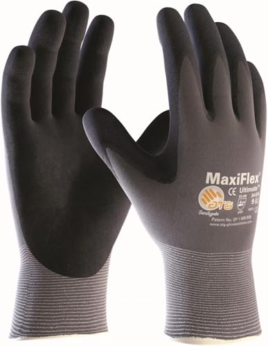 3er Pack MaxiFlex Ultimate Arbeitshandschuhe, Montagehandschuhe (alle Größen), Größe:7 (S) von ATG