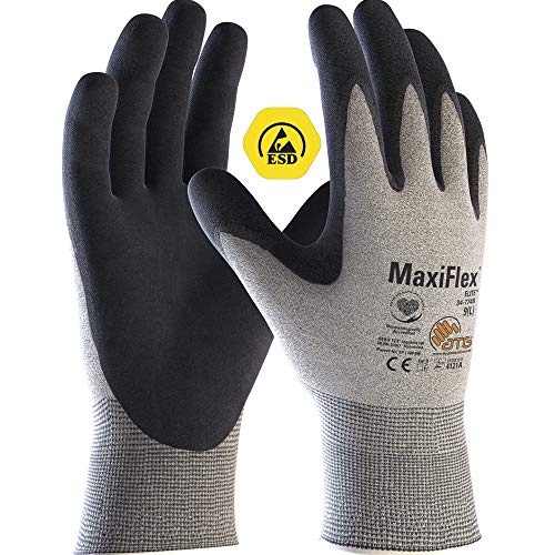 ATG 34-774B MaxiFlex Elite Handschuh, Gr 9, Hellgrau von ATG