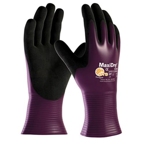 ATG 56-426/06 MaxiDry Handschuh, 26cm Stulpe, 1.0mm Handflächendicke, 26cm Länge, Lila/Schwarz/Neutral, Größe 06 von ATG
