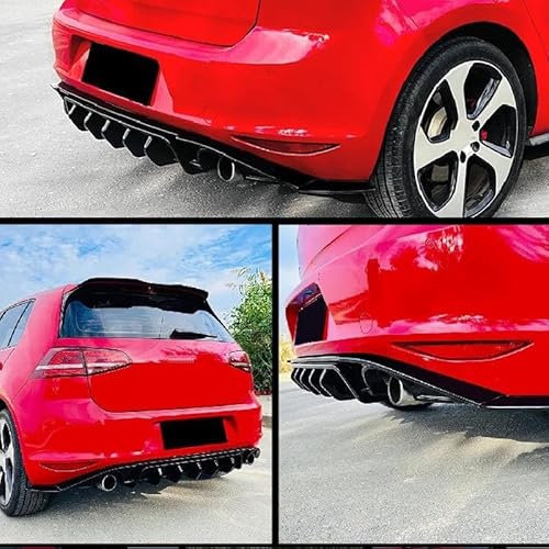 ATGCBCAUF Heckspoiler Lippe Auto Heckspoiler Spoiler Splitter Für VW Für Golf 7 MK7 GTI GTD 2013 2014 2015 2016 Diffusor Lip Zubehör(B Style) von ATGCBCAUF