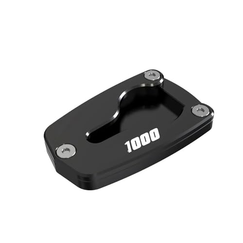 ATGCBCAUF Vergrößern Ständer Seitenständer Für Varadero XL1000V XL 1000 V 2003-2011 Verlängerungsplatte Mit Vergrößerungspad(Schwarz) von ATGCBCAUF