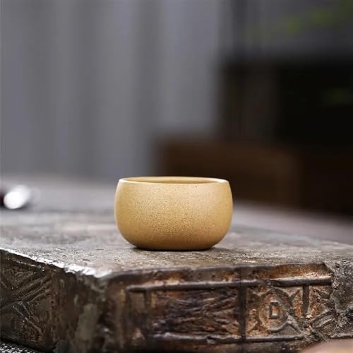 Authentische Yixing Lila Ton Tee-Set Zubehör 4 Teile/satz 40 Ml Teetasse Handgemachte Tee Schüssel Reise Meditation Tee Tasse Teetassen-Set Teeservice Mit Teekanne(D) von ATGQBCF