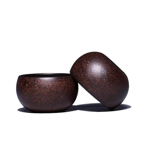 ATGQBCF Chinesische Yixing Lila Ton Teetasse Handgemachte Teeschale Master Cup Tee-Set 2 Teile/Satz 40 Ml Reise Meditation Teetasse Teetassen-Set Teeservice Mit Teekanne von ATGQBCF
