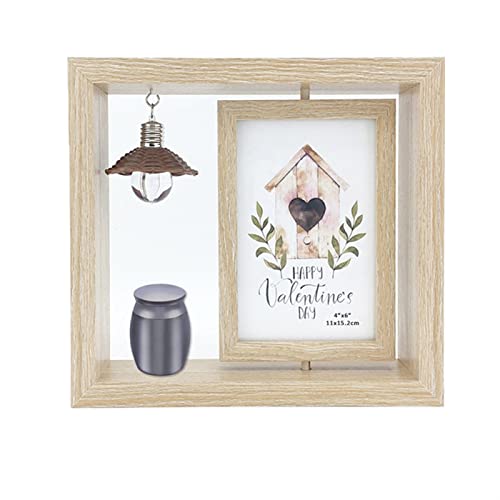 ATGQBCF Tierurne 1PC Fotorahmen Urnenglashalter Memorial Mini Für Menschliche Haustierasche Beerdigung Aufbewahrungsbox Gedenkstätten Für Haustiere(4) von ATGQBCF