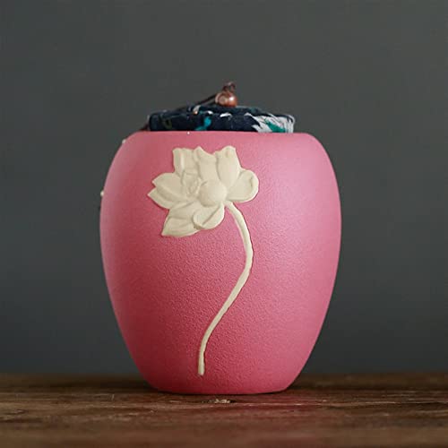 ATGQBCF Tierurne Pet Urn for Dogs Cats Ashes Keepsake Memorial Box Funeral Set Burial Urns for Cremated Remains Ash Vial Adult Funeral Urn Pet Cat and Dog Urn 01163 Gedenkstätten Für Haustiere(Red) von ATGQBCF