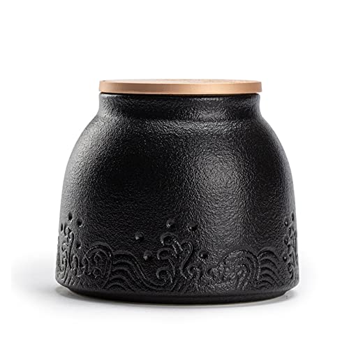 ATGQBCF Tierurne Pet Urn for Dogs Cats Ashes Keepsake Memorial Box Funeral Set Burial Urns for Cremated Remains Ash Vial Adult Funeral Urn Pet Cat and Dog Urn 01701 Gedenkstätten Für Haustiere(Black) von ATGQBCF